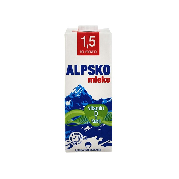 Qumesht me kalcium Alpsko 1.5% 1l
