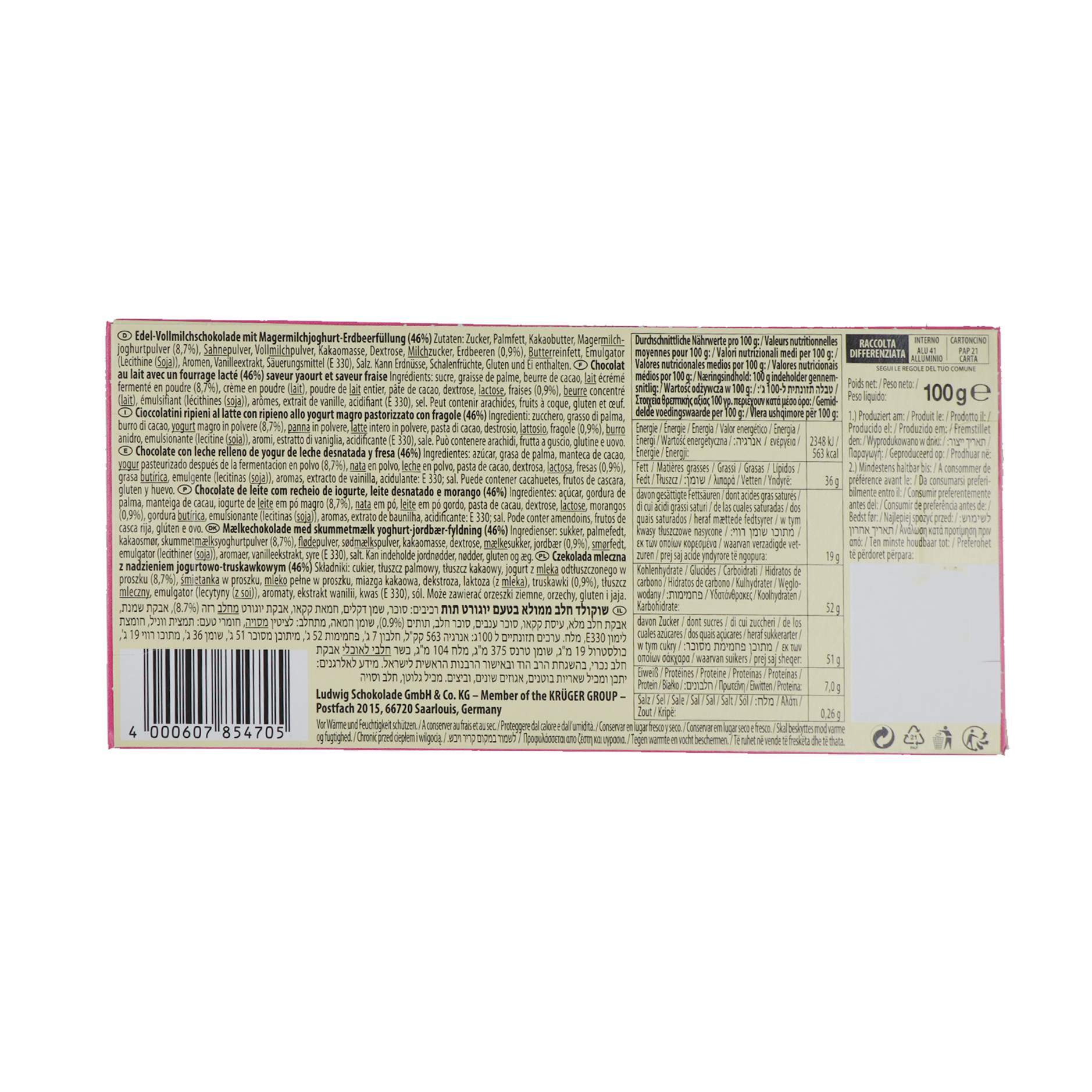 Cokollate jogurt dredhez Schogetten 100gr - Figura 5
