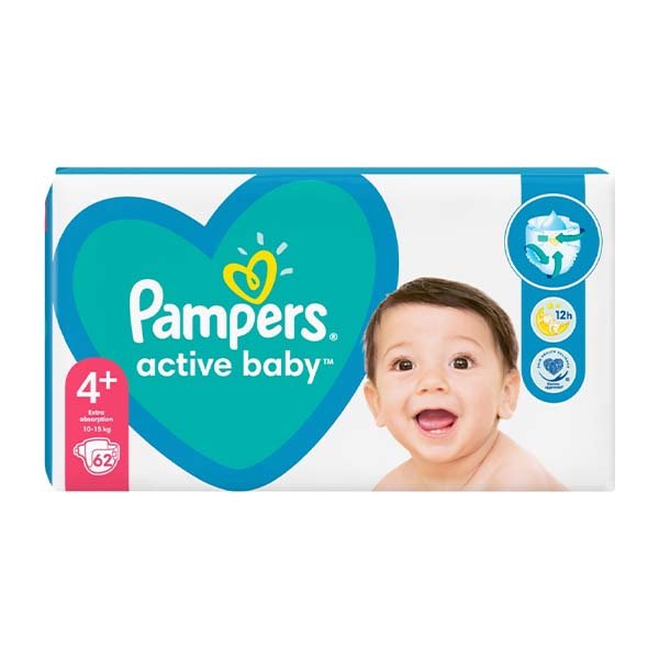 Pelene per femije jp maxi+ Pampers 62pcs