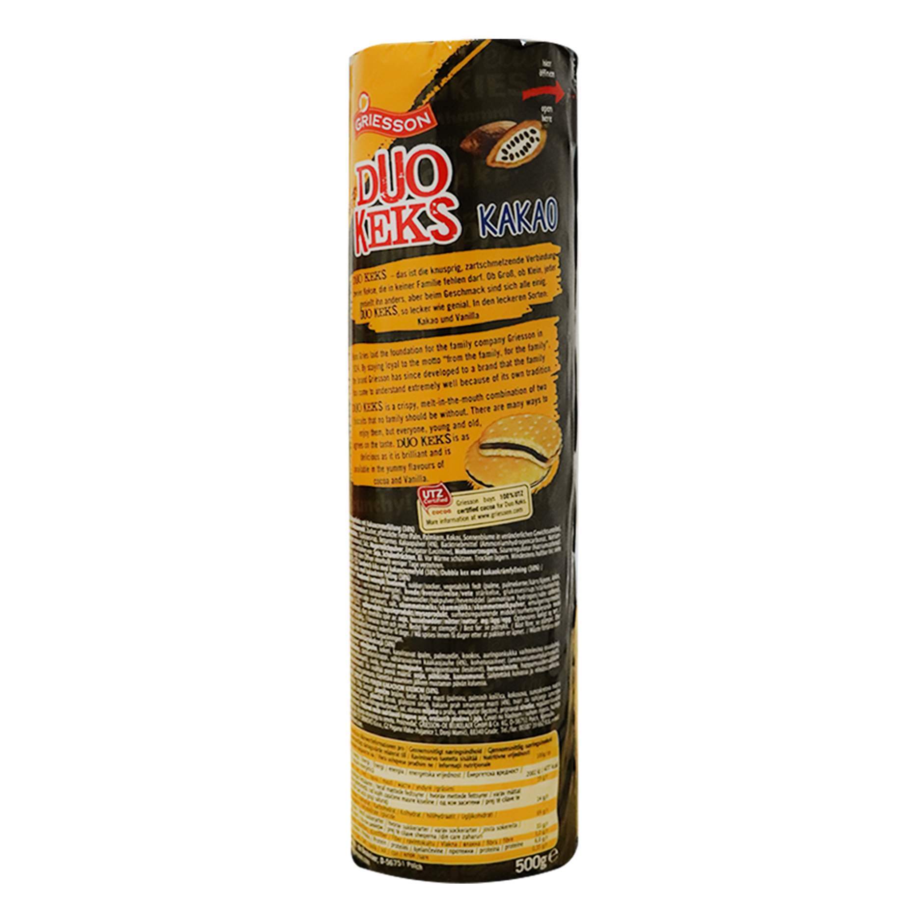 Biskota me kakao Duokeks 500gr - Figura 3