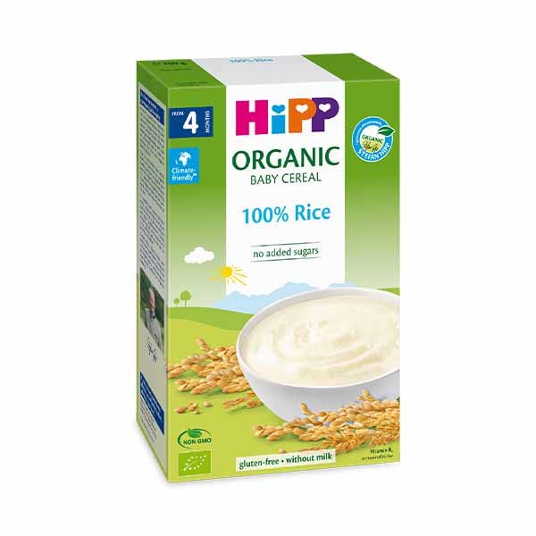 Pure qumeshti me oriz Hipp 200 gr
