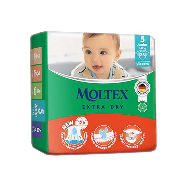 Pelena per femije junior Moltex 26 cope