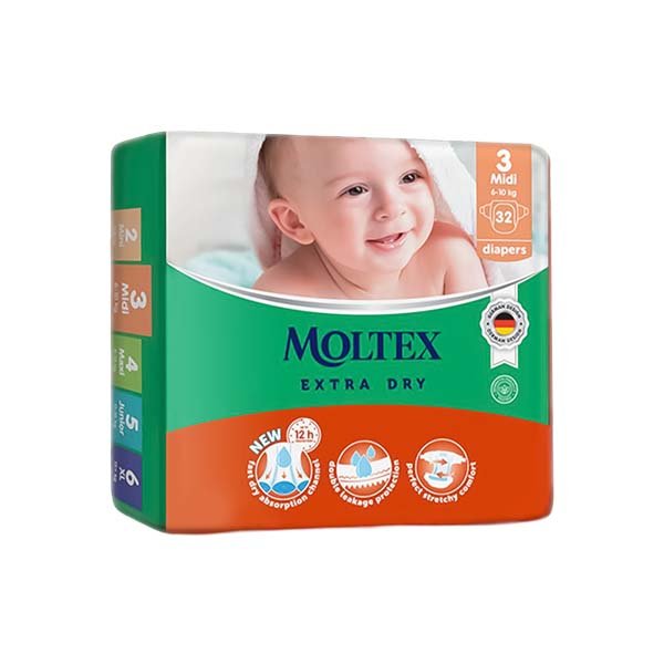 Pelena per femije midi Moltex 32pcs