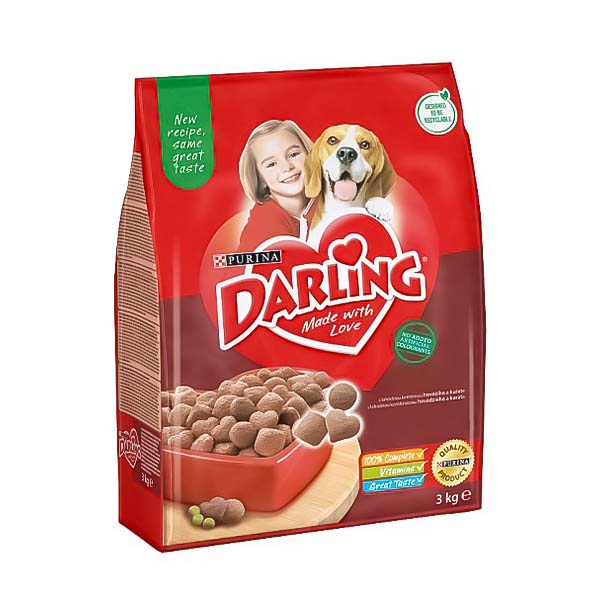 Ushqim qeni me pule darling Purina 3kg