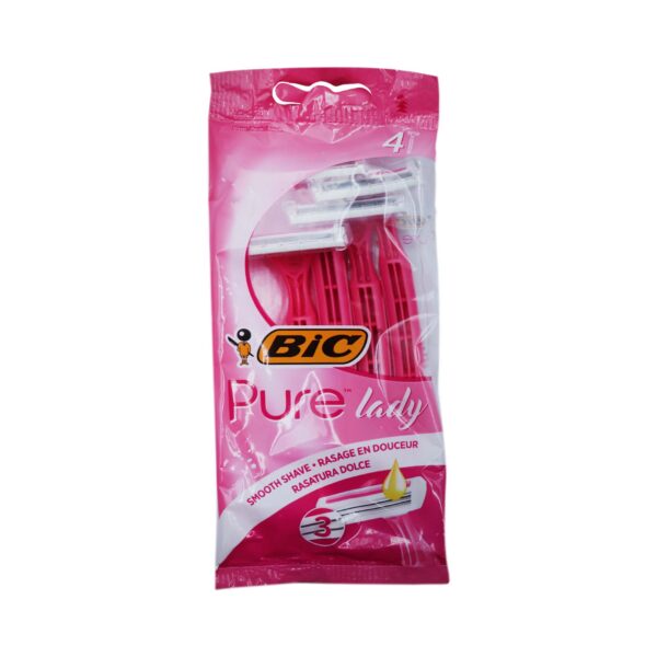 Brisqe per femra Bic pure 3 pink 4 cope
