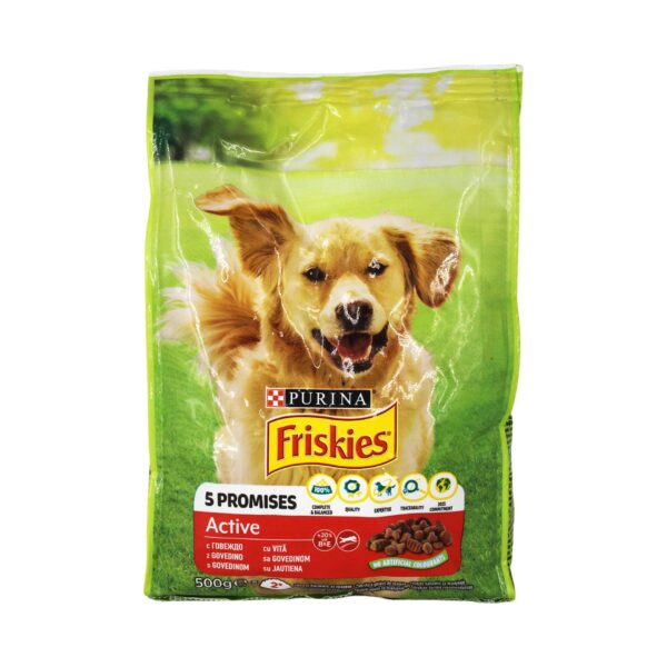 Ushqim qeni aktiv friskies Purina 500gr