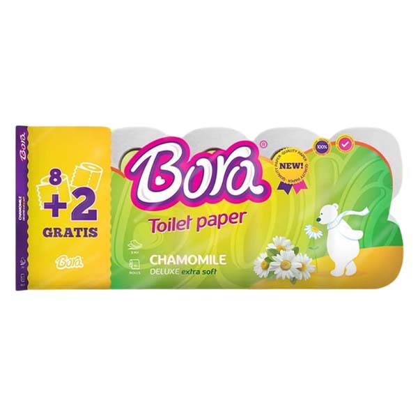 Leter toaleti kamomil Bora 8+2 cope