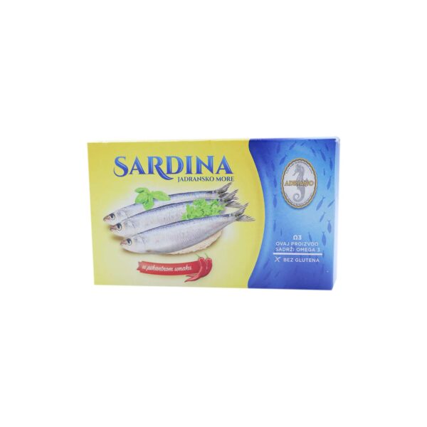 Sardin me salc pikante Adriano 90gr
