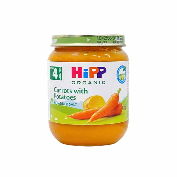 Karrota te njoma me patate Hipp 125 gr