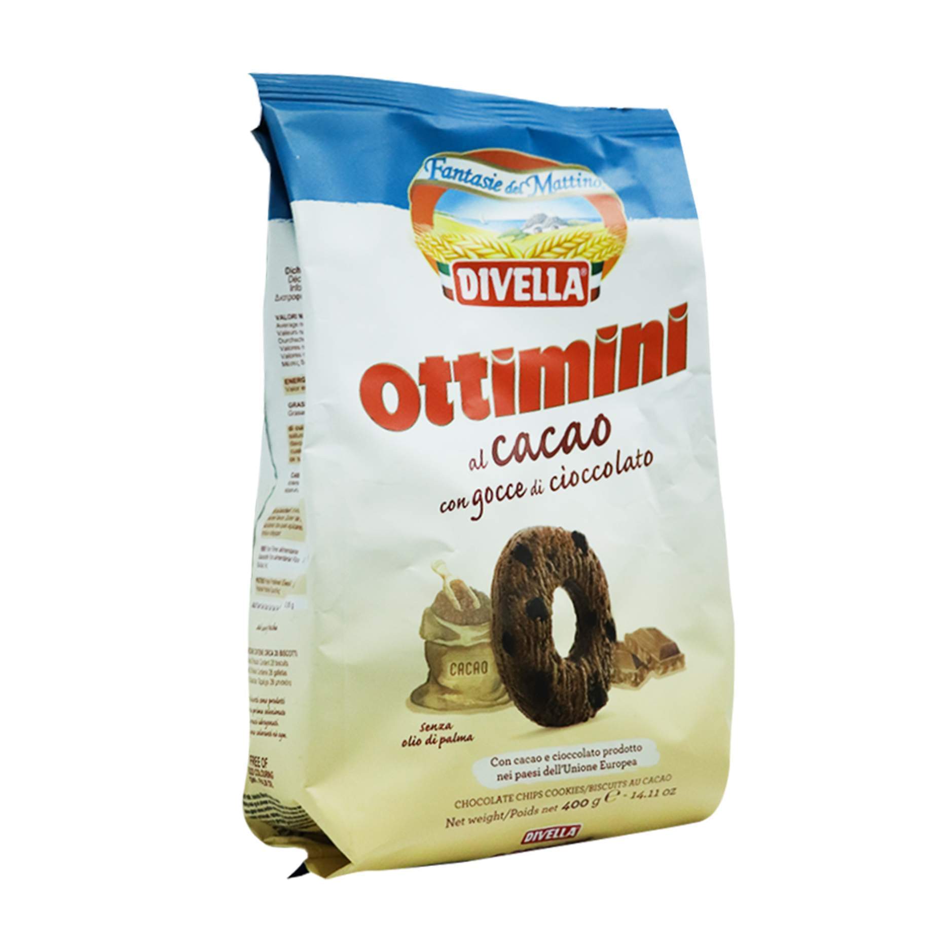 Biskota me kakao dhe coko Divella400gr - Figura 3