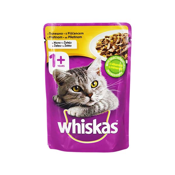 Ushqim macesh me pule Whiskas 100gr