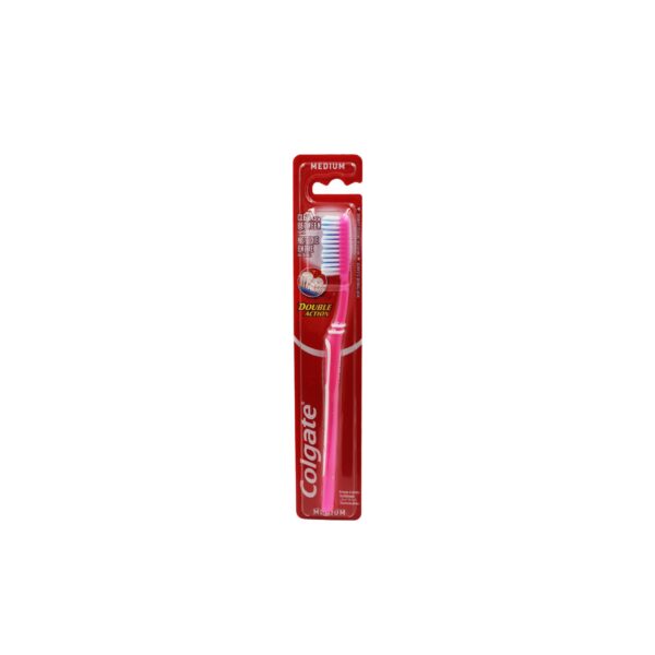 Brushe per dhembe double action Colgate