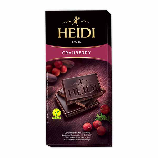 Cokollate e zeze boronice e kuqe Heidi 80gr