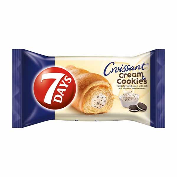Kroasant me krem vanilebiskota 7Days60gr