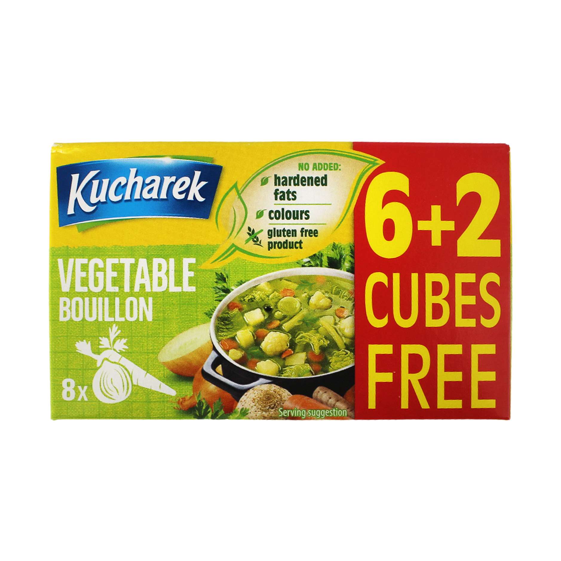 Kocka vegjetariane Kucharek80gr6+2gratis