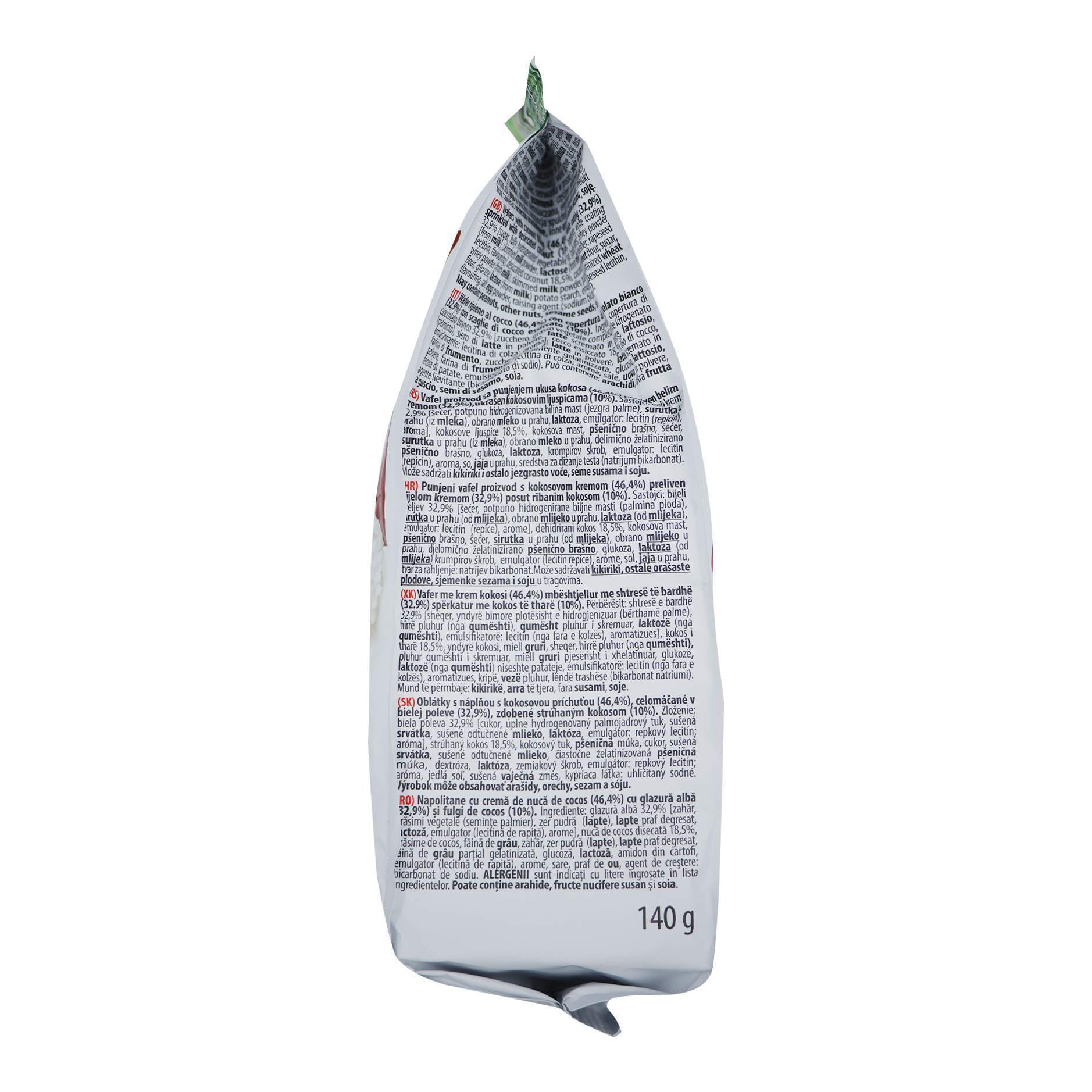 Vafer me kokos Happy bianco 140gr - Figura 3