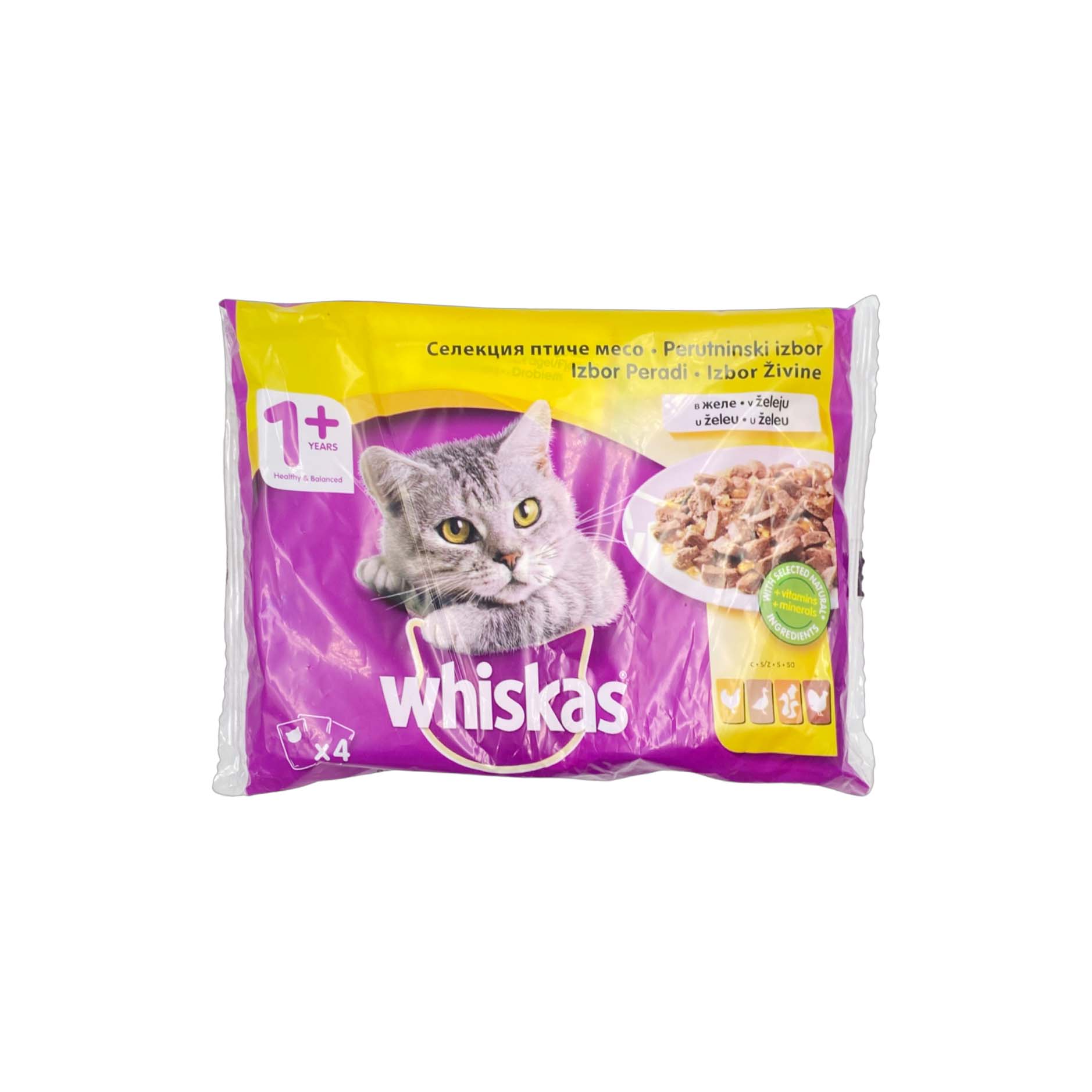 Ushqim mace Whiskas komb pule 100g