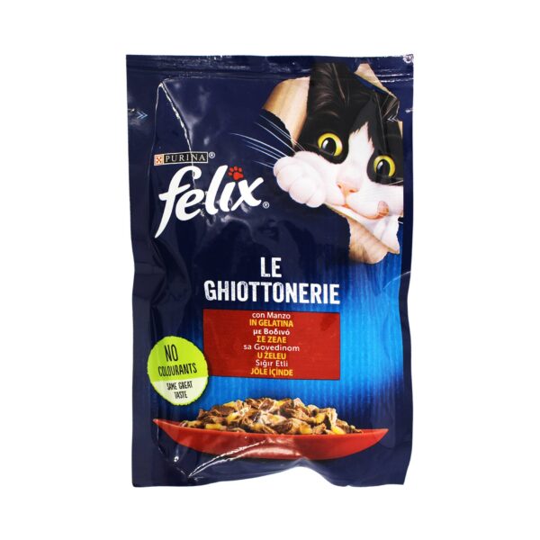 Ushqim mace me mish Felix Purina 100g