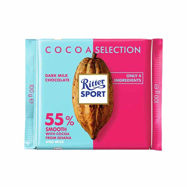 Qokollate e zeze me kakao 55% Ritter Sport 100gr