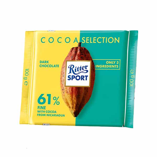 Qokollate e zeze me kakao 61% Ritter Sport 100gr