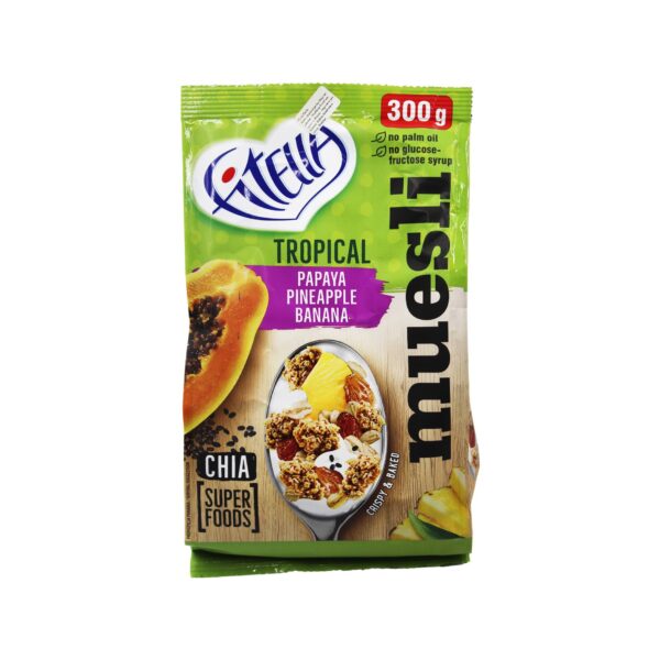 Musli me fruta tropikal Fitella 300gr