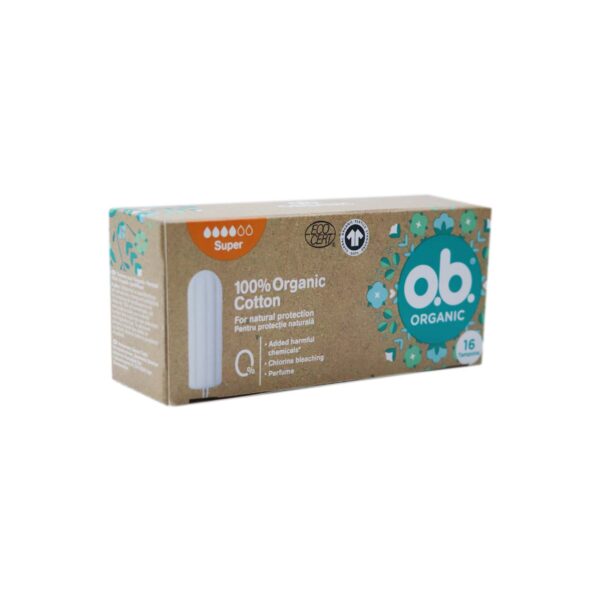 Tampon organic cotton super OB 16pcs