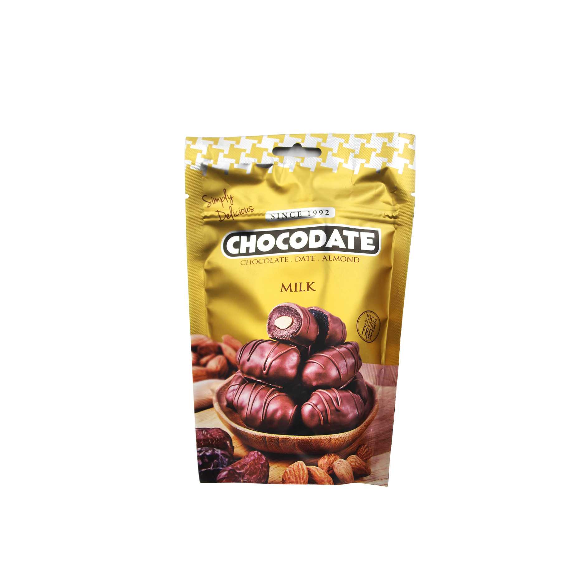 Qokollate e bardhe hurme dhe badem Chocodate 100gr