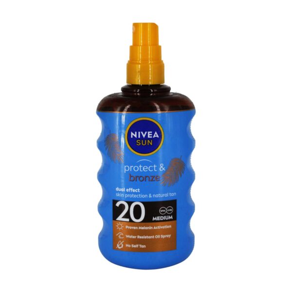 NIVEA SUN PROTECT & BRONZE SPRAY OIL SPF 20200 ML