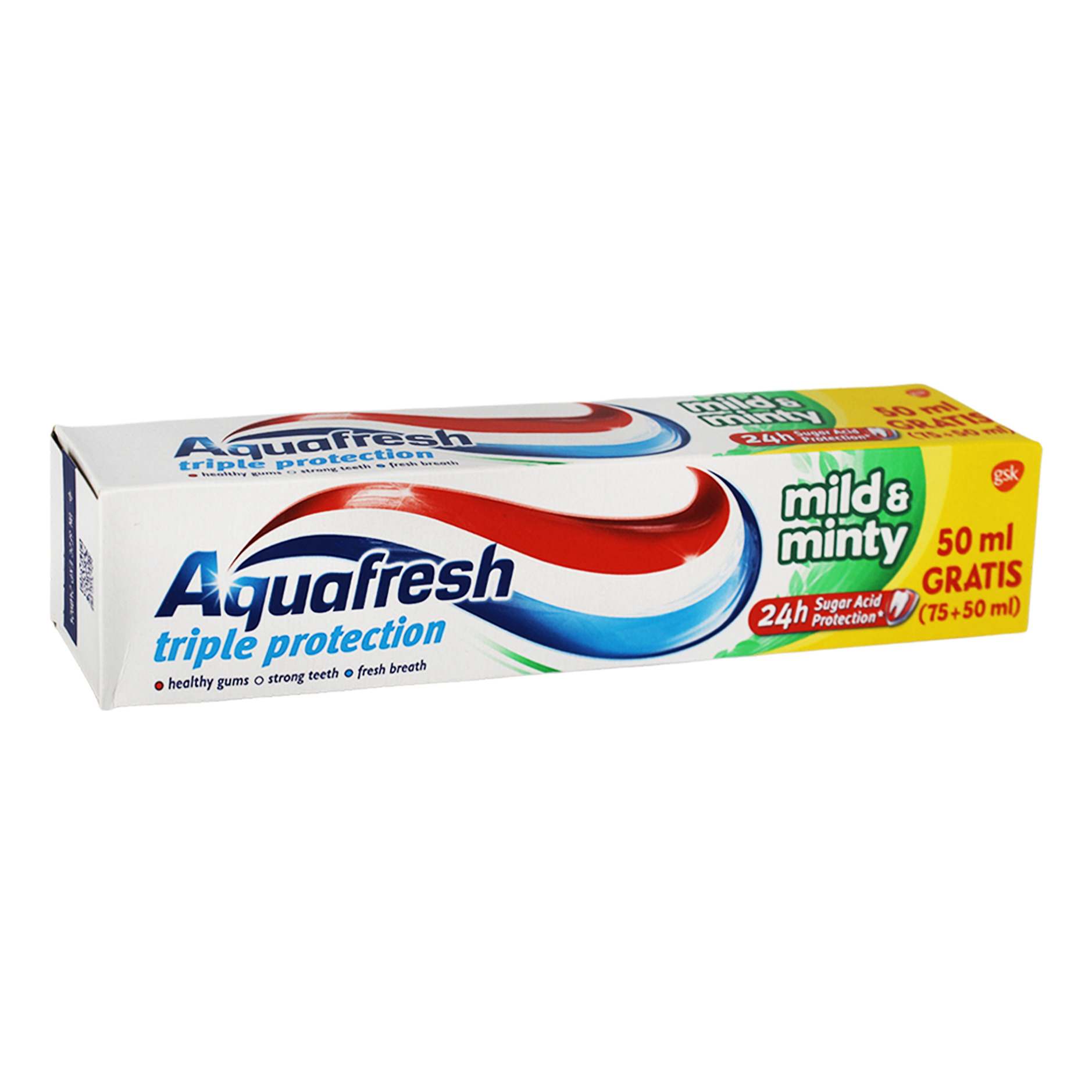 Paste per dhembe mild Aquafresh 75+50ml