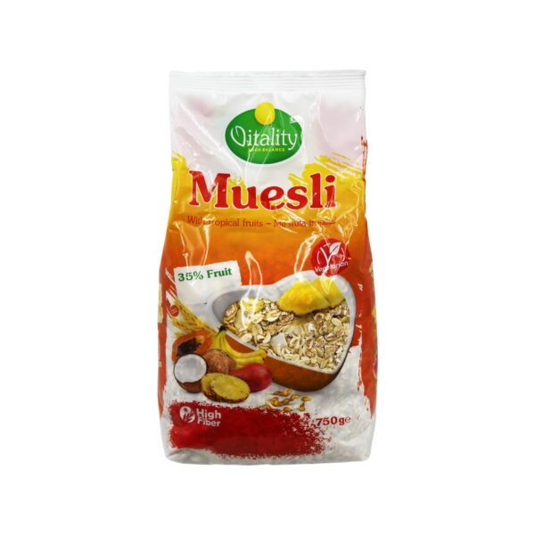 Musli me fruta tropikal Vitality 750gr