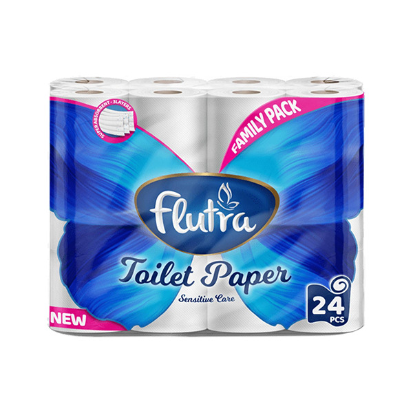 Leter toaleti 3 shtresore Flutra 24pcs