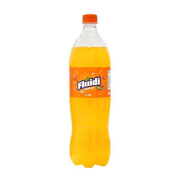 Pije e gazuar me portokall Fluidi 1.5l