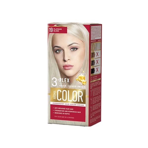 Ngjyre flokesh platinum Aroma color 19