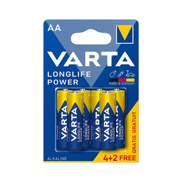 Bateri high energy aa 4+2 gratis varta