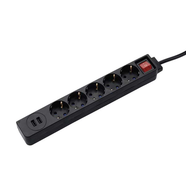 Kabllo vazhduese me usb 1.4m 5 priza