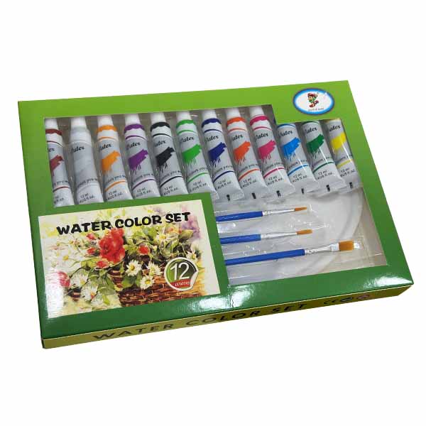 Set tempera,brusha dhe paleta PR242-033