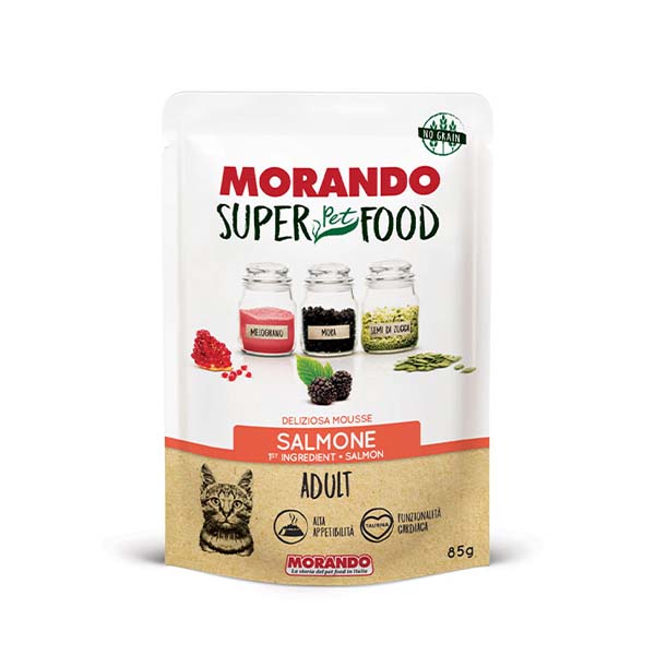Ushqim mace me salmon Morando 85gr