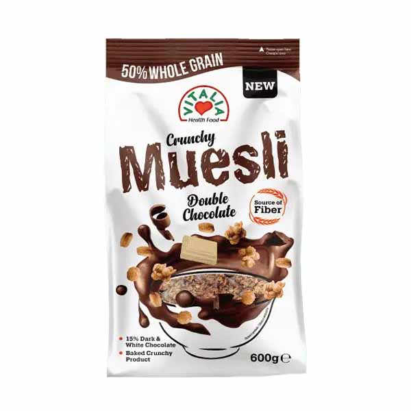 Muesli crunch double choco Vitalia 600gr