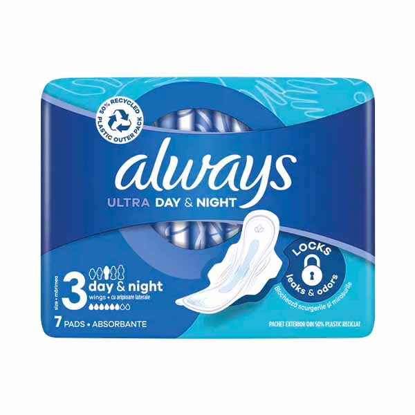 Vate higjienike ultra night Always 7cope
