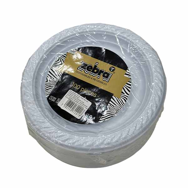Pjate desert mikroval 17cm Zebra 100Cope