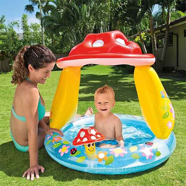 57114 MUSHROOM BABY POOL, Ages 1-3, 102x89cm - Figura 2