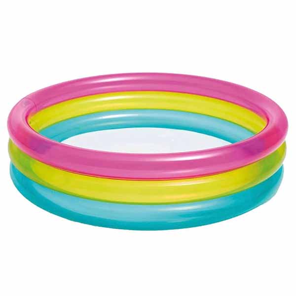 57104 RAINBOW BABY POOL, Ages 1-3 , 86x25cm