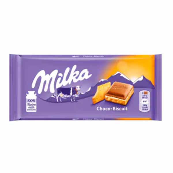 Cokollate me biskote dhe krem Milka100gr