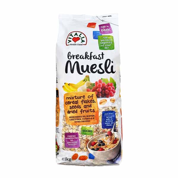 Musli per mengjes Vitalia 1kg