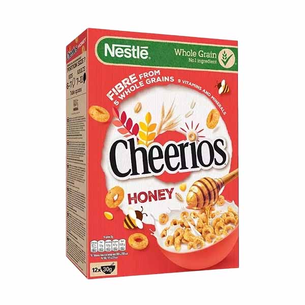 Konflleks me mjalt cerrios Nesquik 375gr