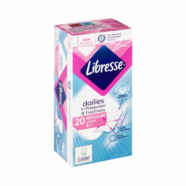 Vate higjienike active Libresse 20 cope