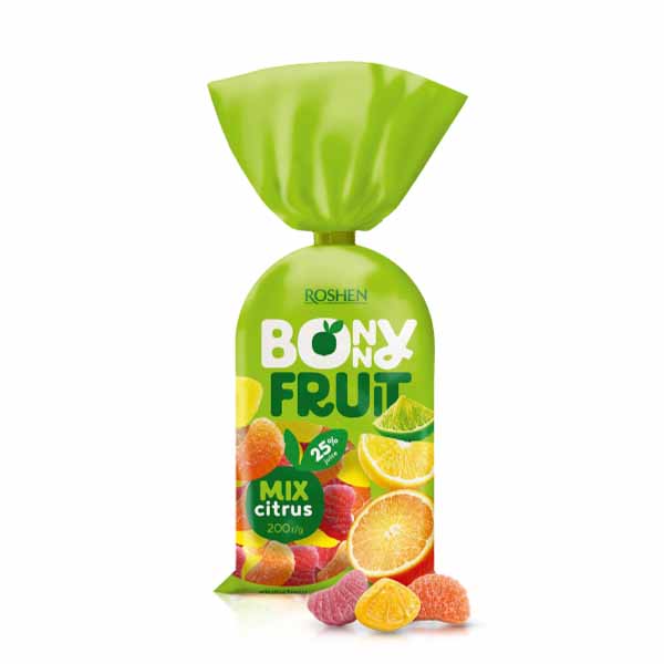 Bombon zhele me shije frutash Roshen 200gr