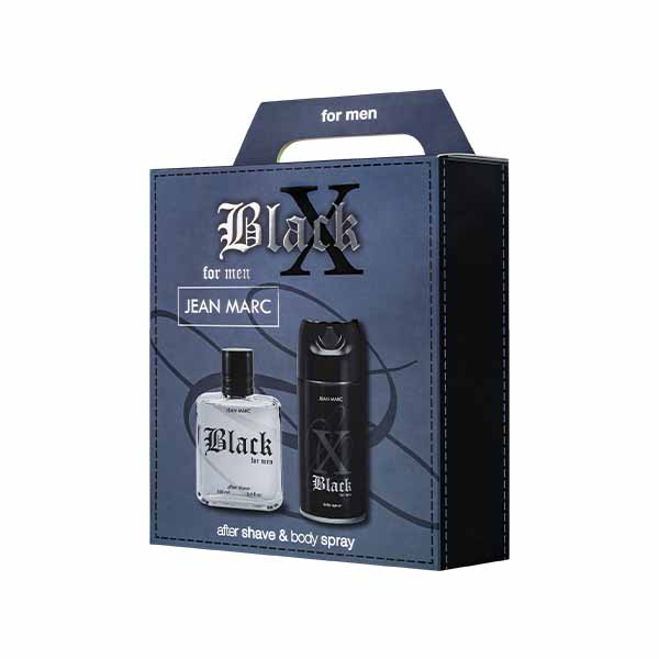 Set per meshkuj black Jean marc