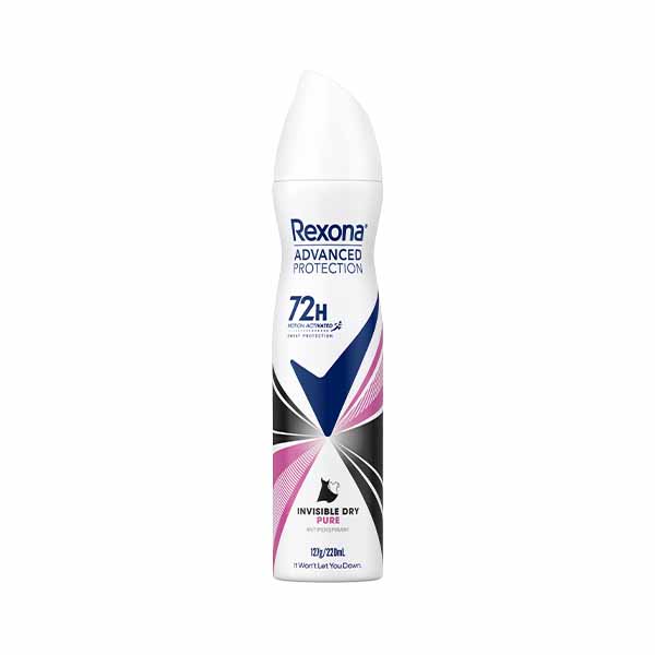 Deo invisible pure Rexona adv 150ml