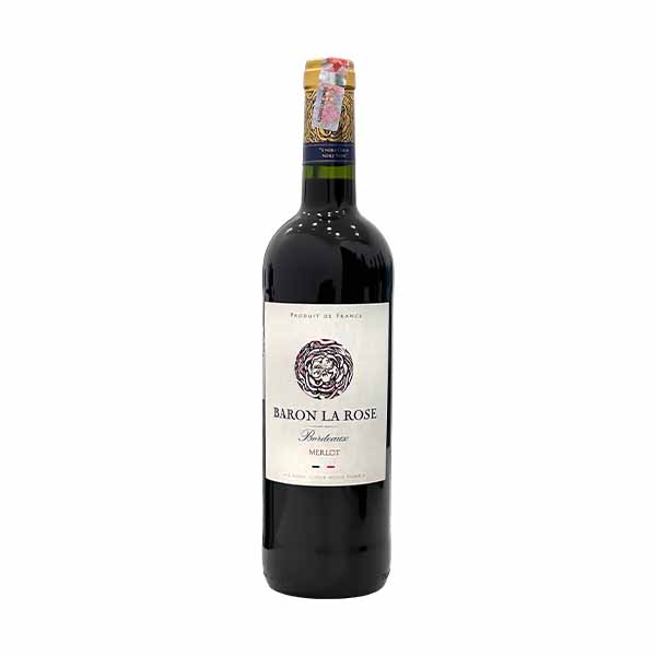 Vere e kuqe Merlot Baron la Rose 750ml